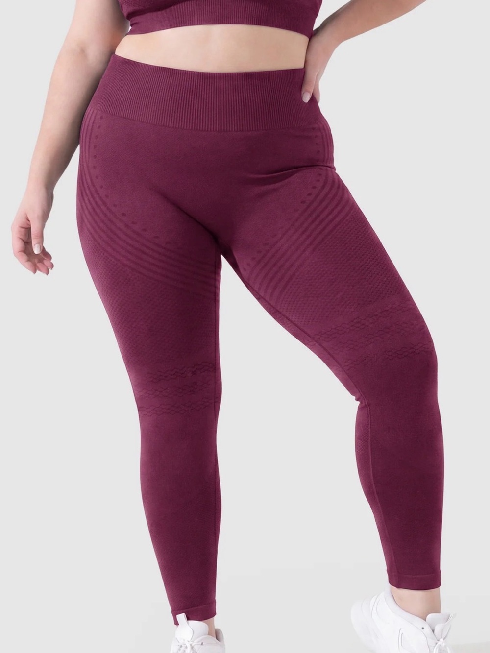 IONIX Seamless COMPRESSION High-Rise Plum Leggings 3XL